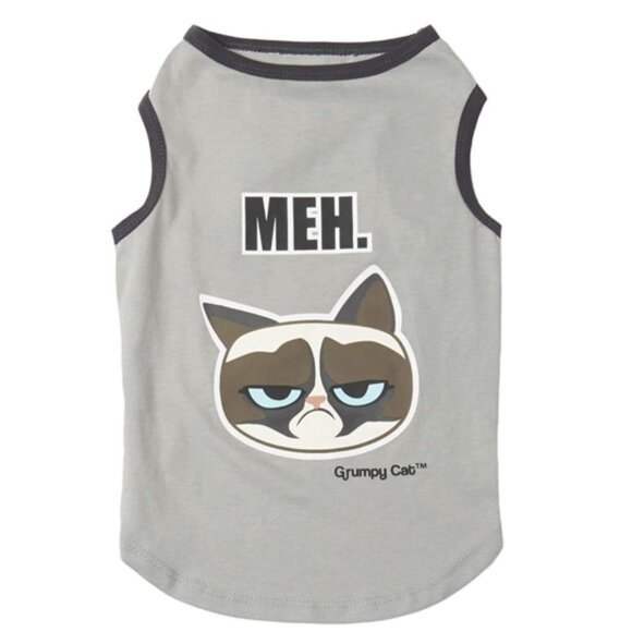 PETRAGEOUS GRUMPY CAT Meh dog tee shirt M - Picture 2 of 7